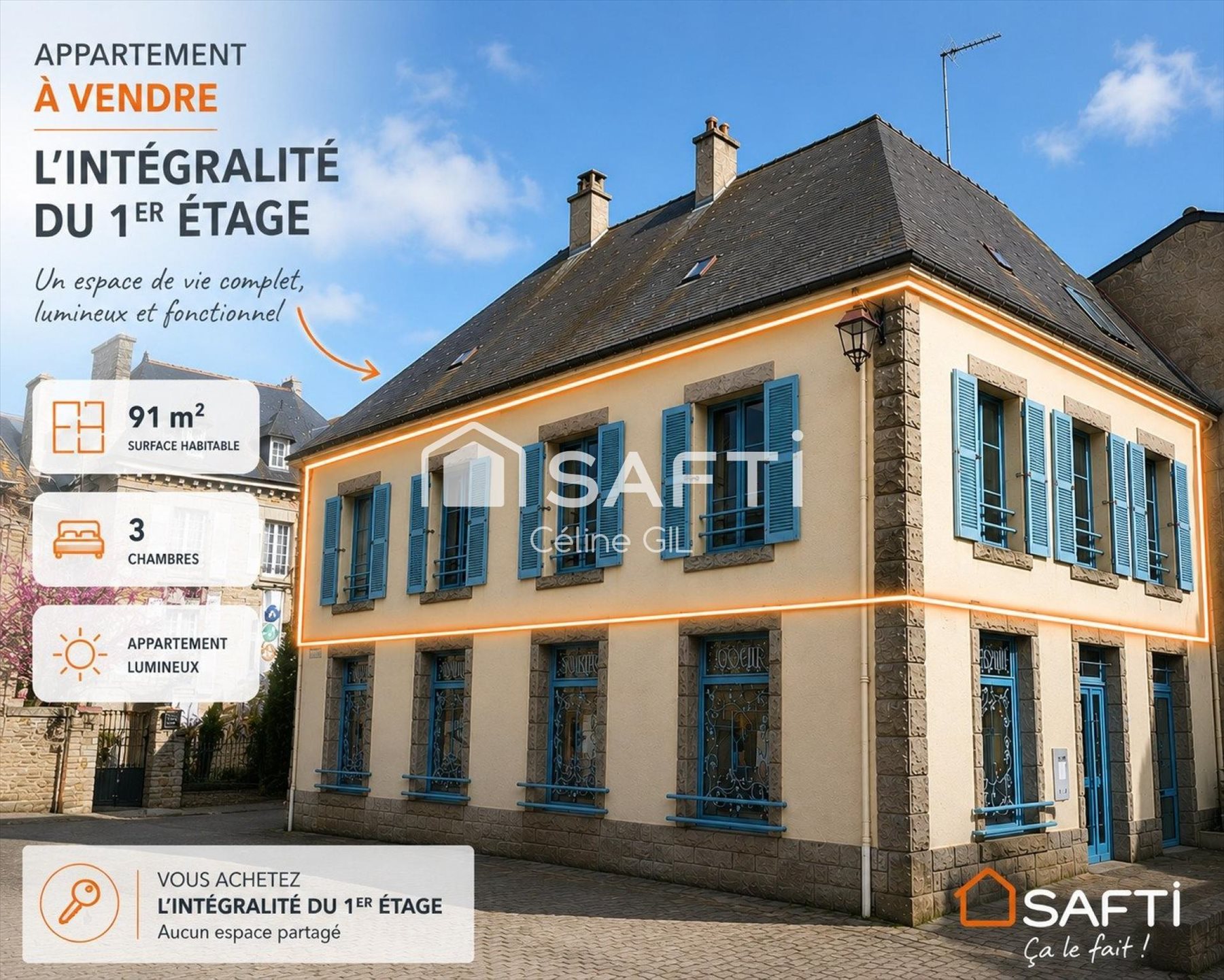 Appartement à vendre, 91m², Josselin
