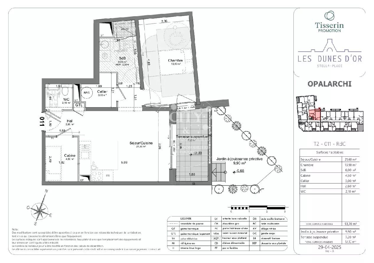 Appartement à vendre, 53m², Cucq