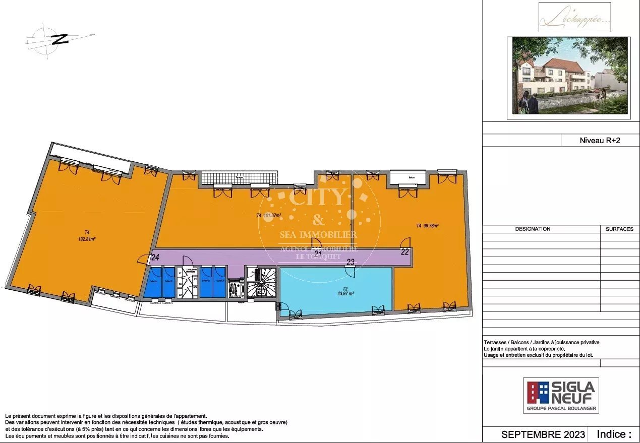 Appartement à vendre, 92m², Le Touquet-Paris-Plage