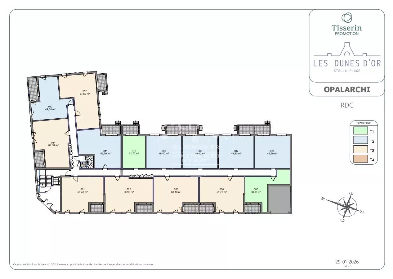 Appartement à vendre, 62m², Cucq