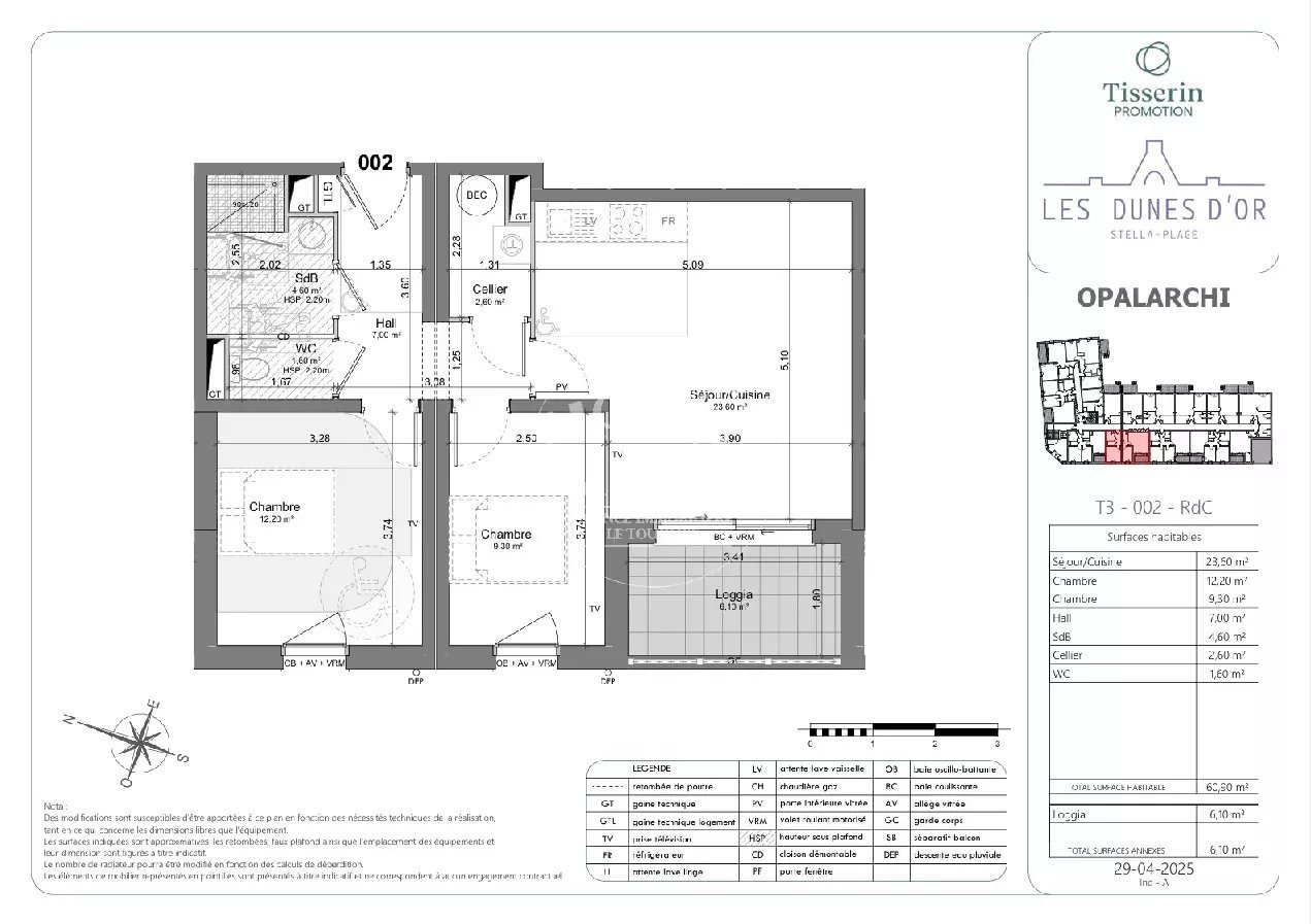 Appartement à vendre, 60m², Cucq