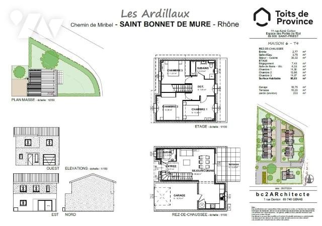 Maison à louer, 85m², Saint-Bonnet-de-Mure