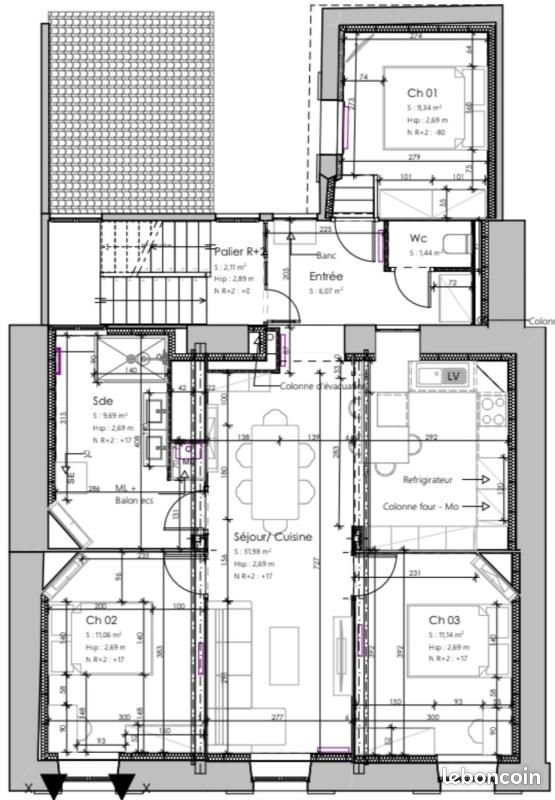 Appartement à louer, 82m², Pau