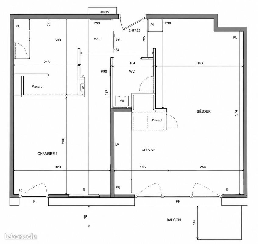 Appartement à vendre, 46m², Loos
