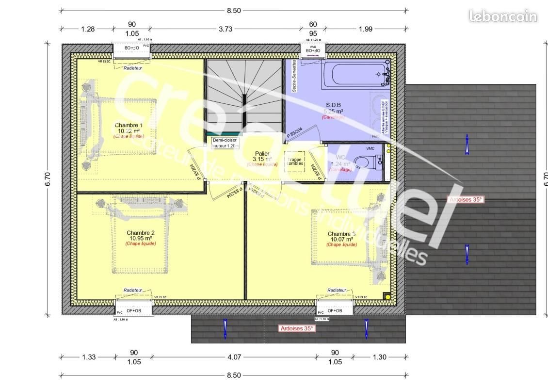Maison à vendre, 85m², Locminé