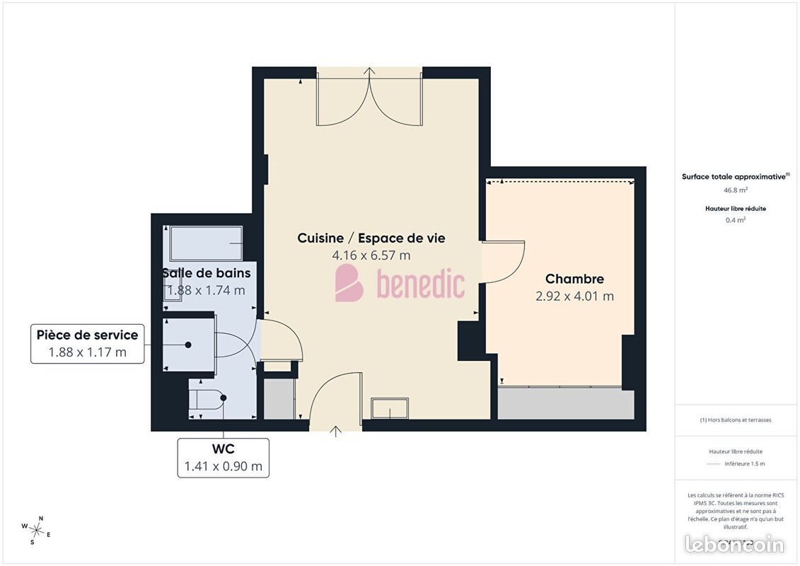 Appartement à vendre, 45m², Creutzwald