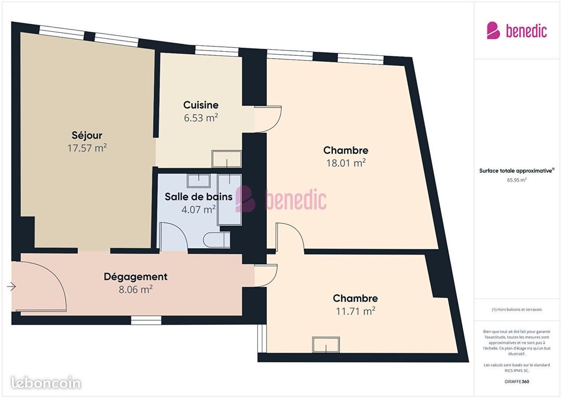 Appartement à vendre, 66m², Metz