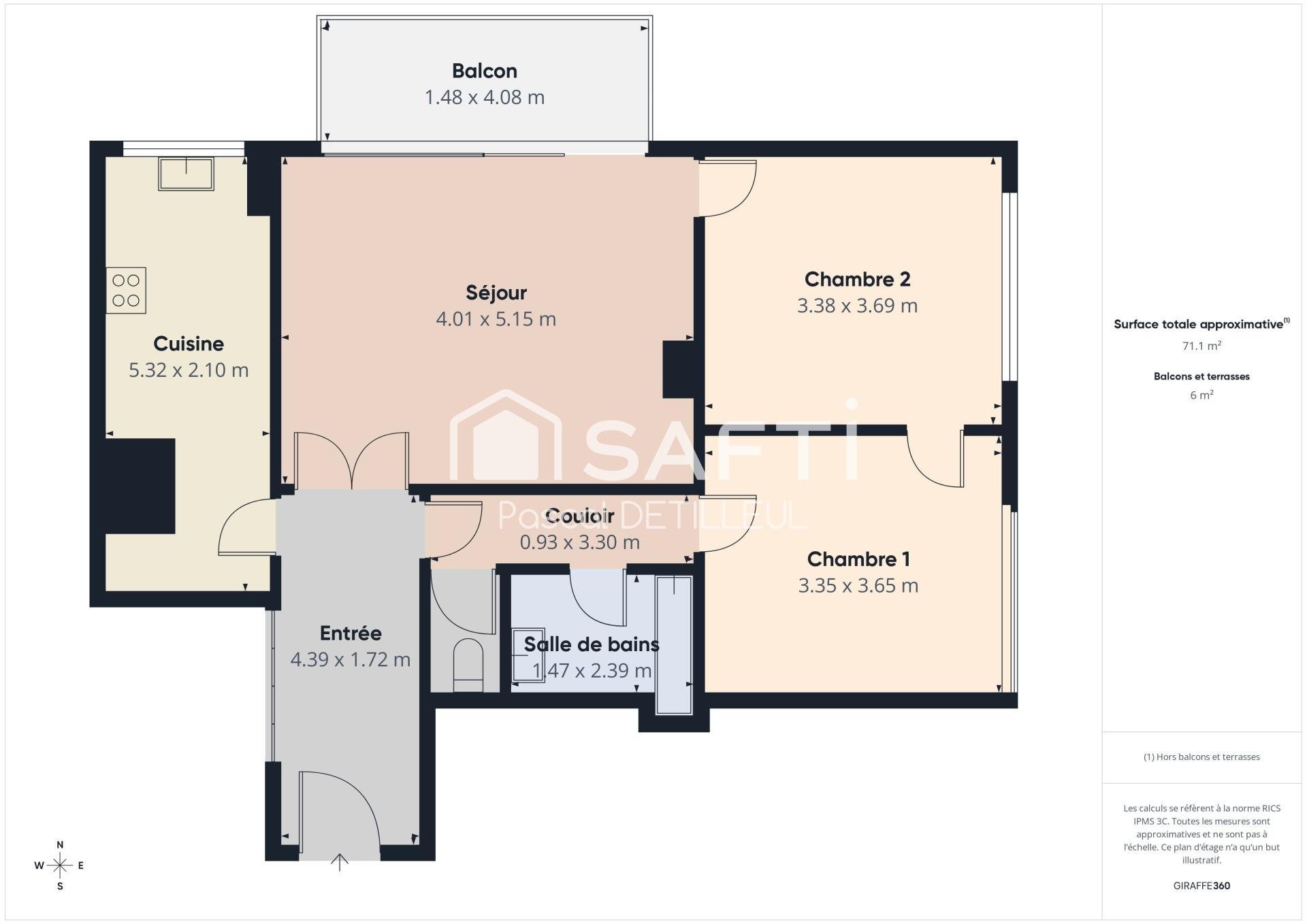 Appartement à vendre, 73m², Garches