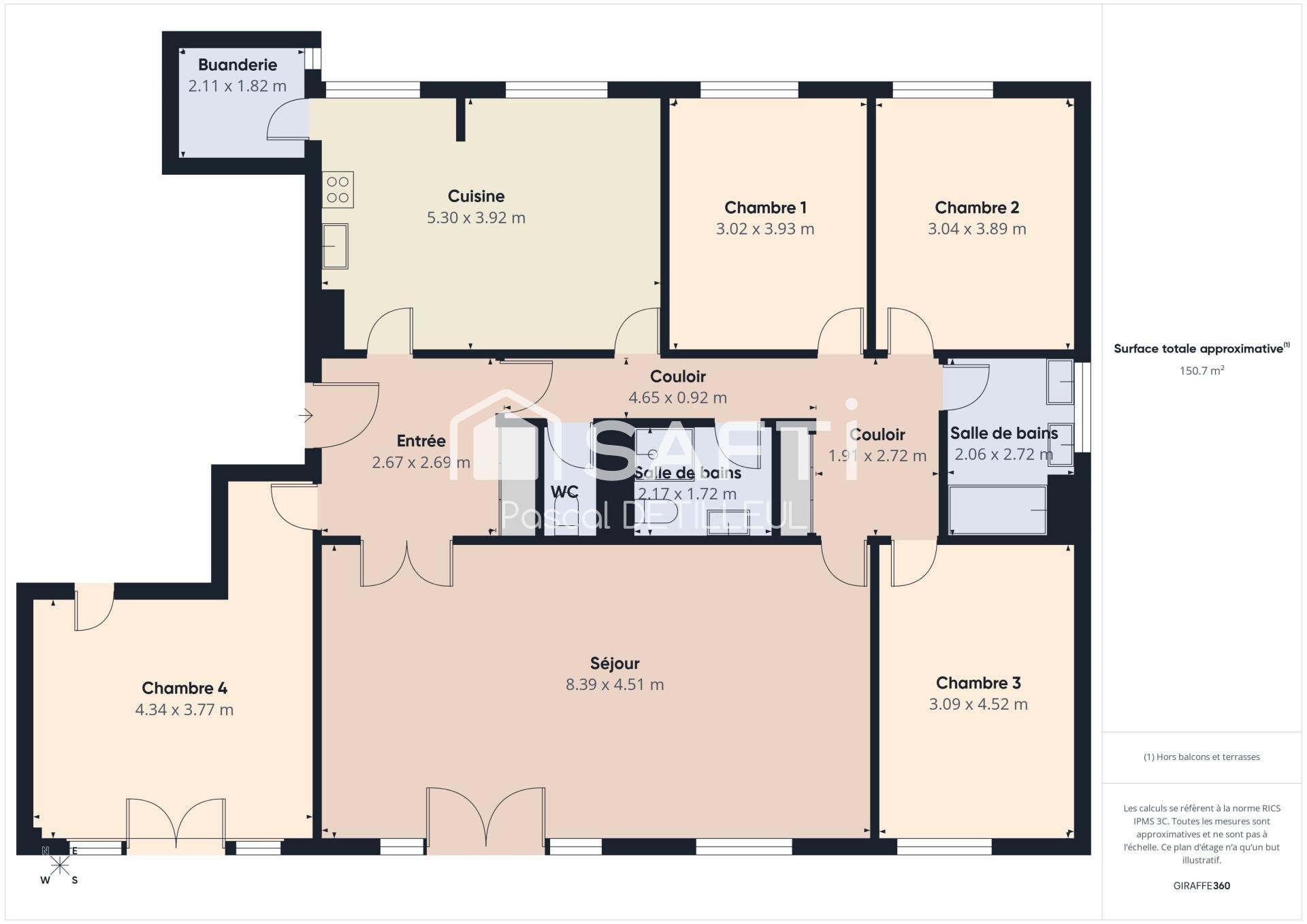 Appartement à vendre, 151m², Garches