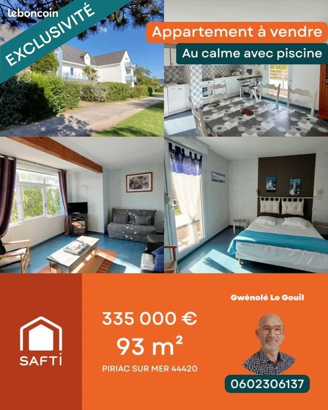 Appartement à vendre, 93m², Piriac-sur-Mer