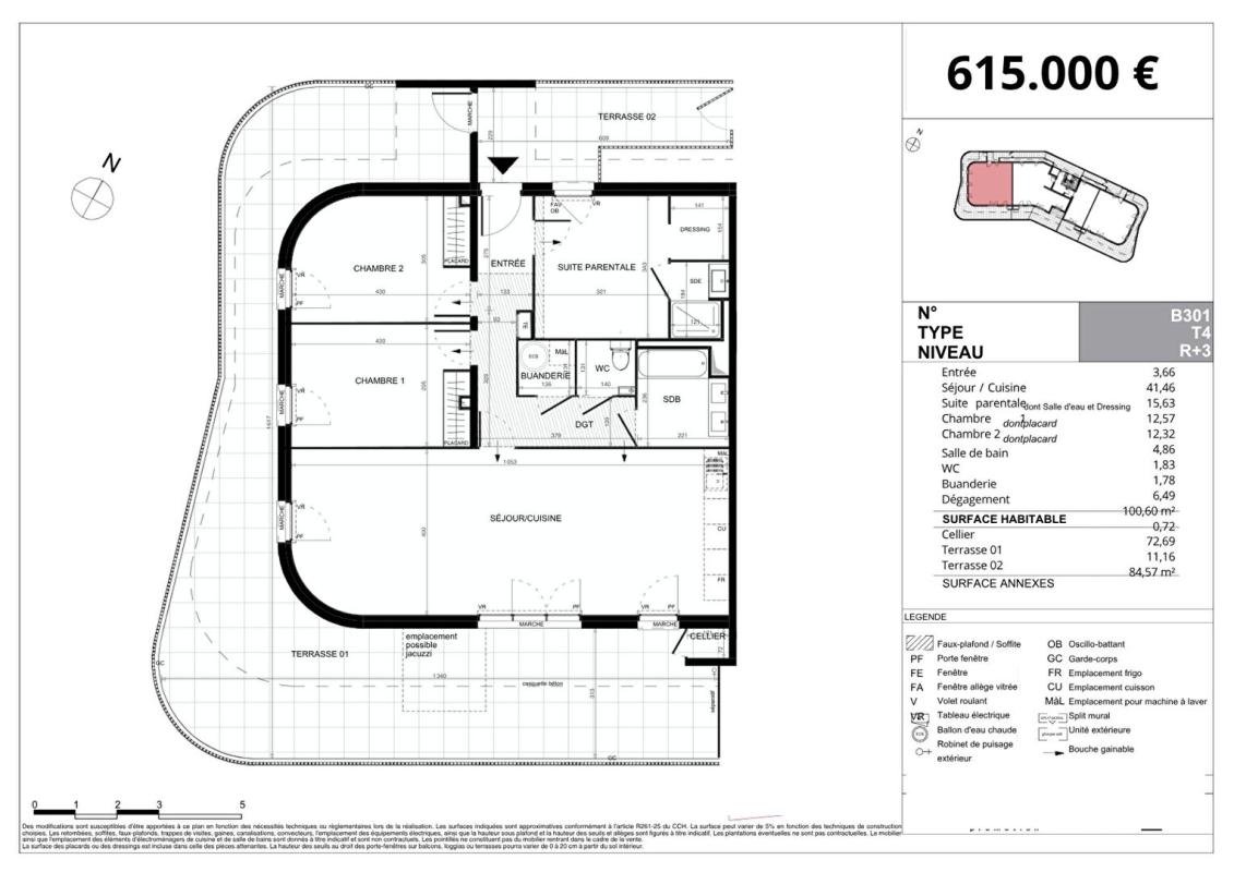 Appartement à vendre, 100m², Villeneuve-de-la-Raho