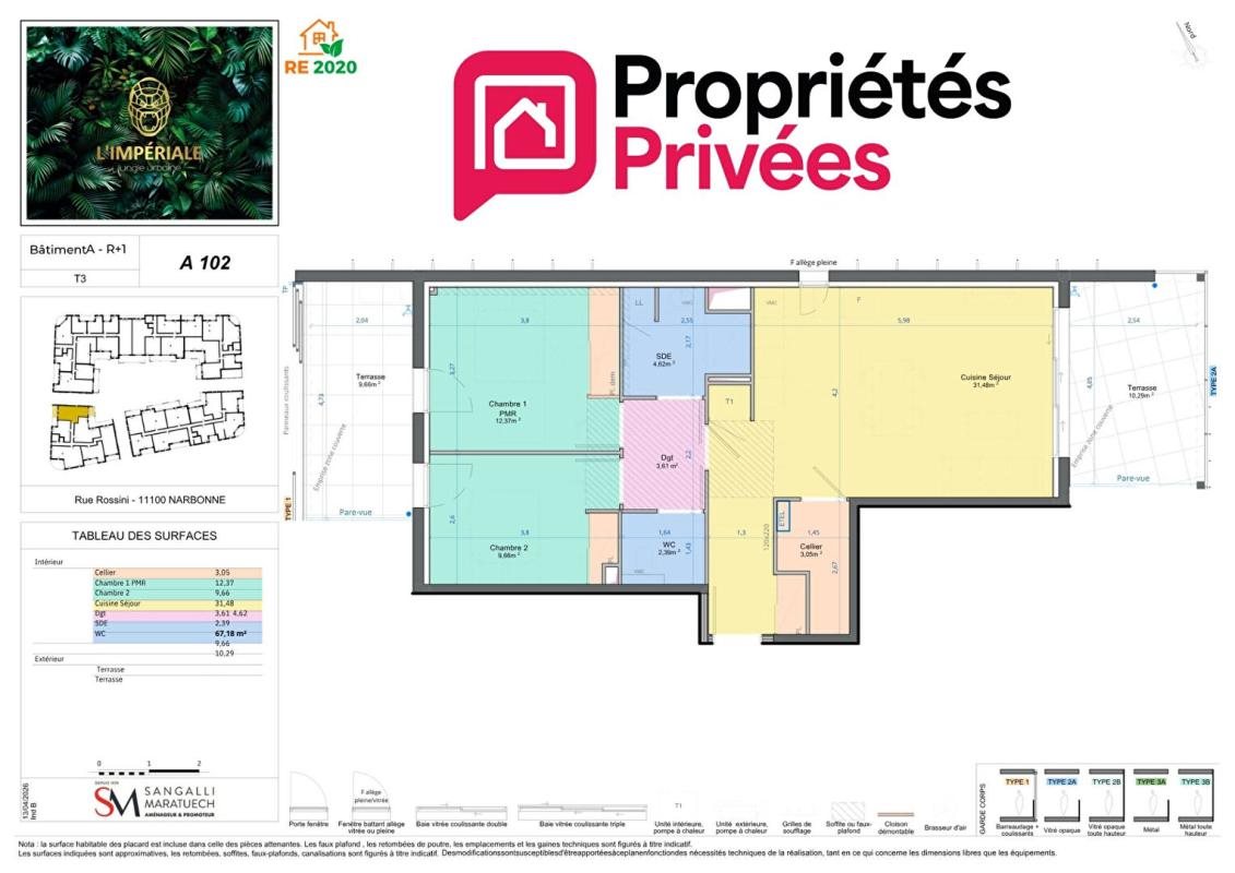 Appartement à vendre, 67m², Narbonne