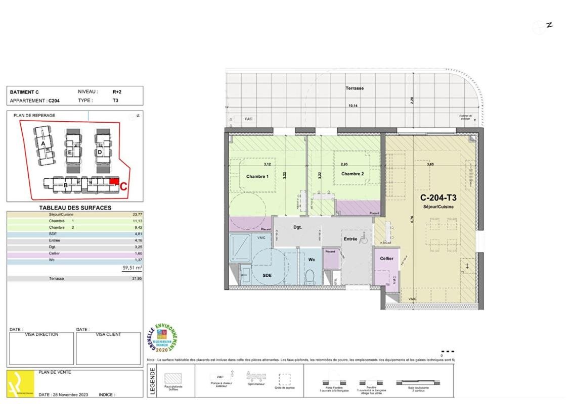 Appartement à vendre, 59m², Narbonne