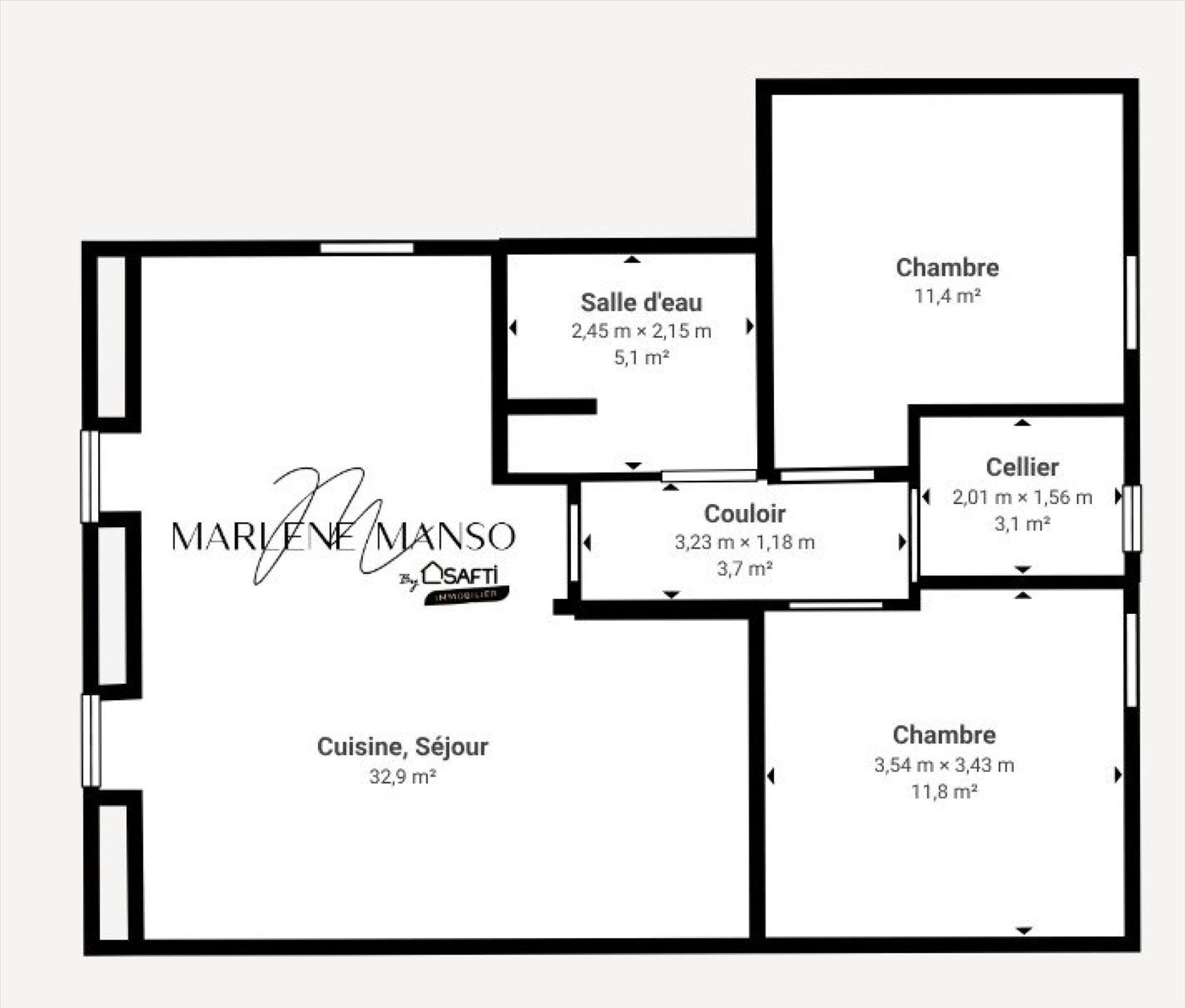 Appartement à vendre, 68m², Villenave-d'Ornon
