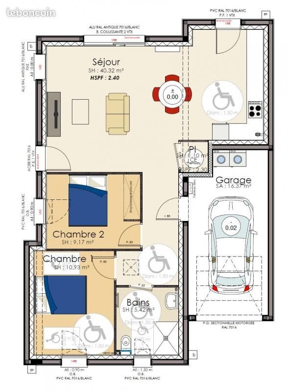 Maison à vendre, 67m², Matignon