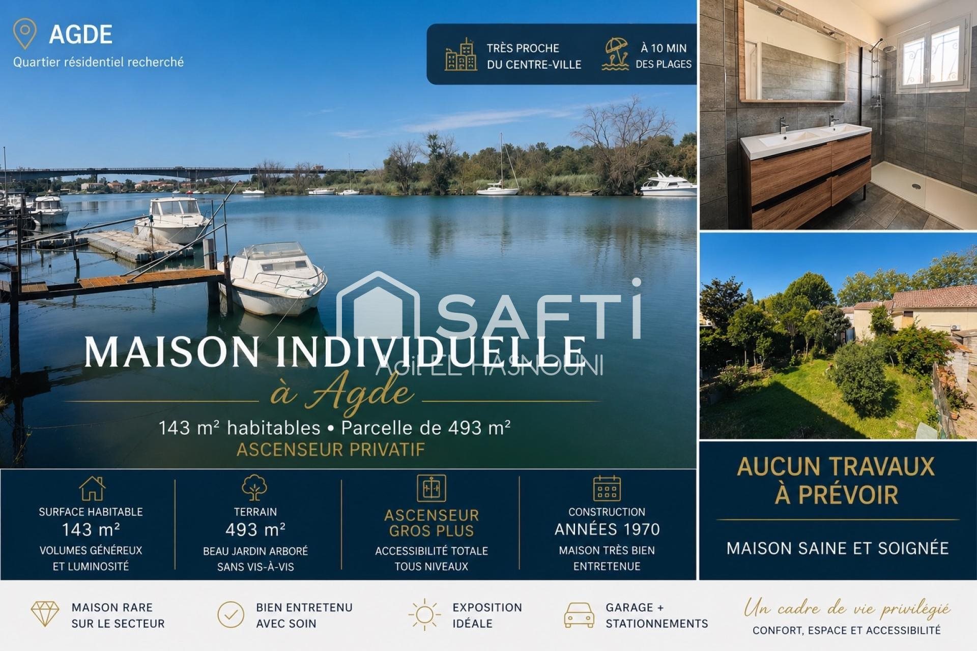 Maison à vendre, 143m², Agde (Cap d'Agde)