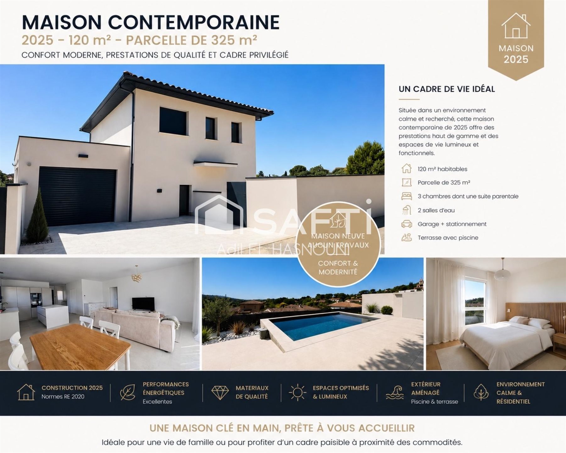 Maison à vendre, 120m², Vailhauquès