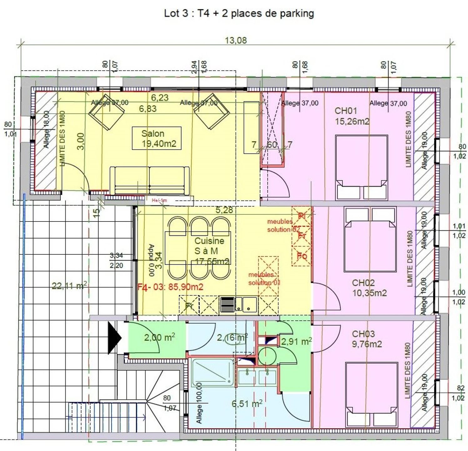 Appartement à vendre, 90m², Le Grau-du-Roi