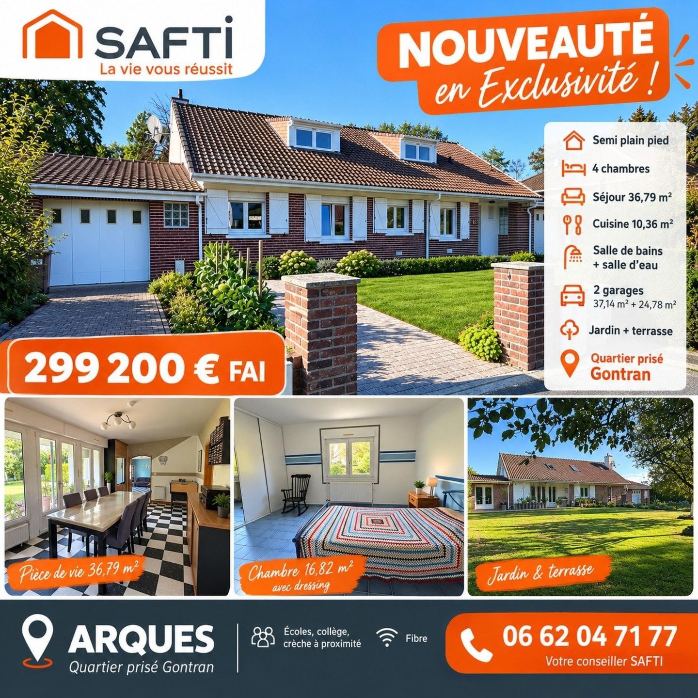 Maison à vendre, 136m², Arques