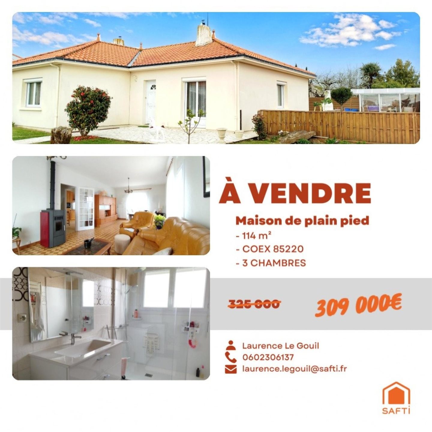 Maison à vendre, 114m², Coëx