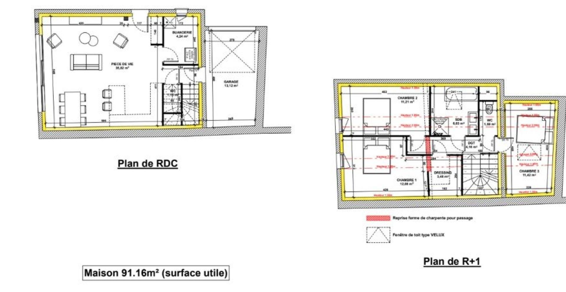 Maison à vendre, 91m², Genay