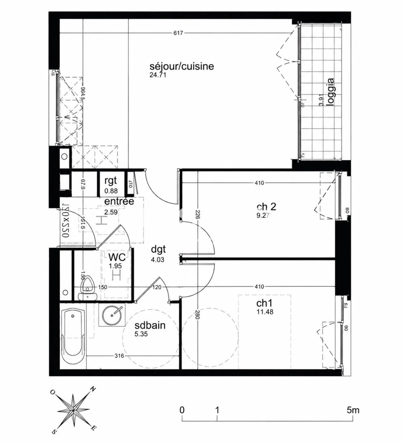Appartement à vendre, 59m², Lille
