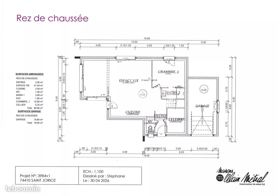 Maison à vendre, 750m², Saint-Jorioz