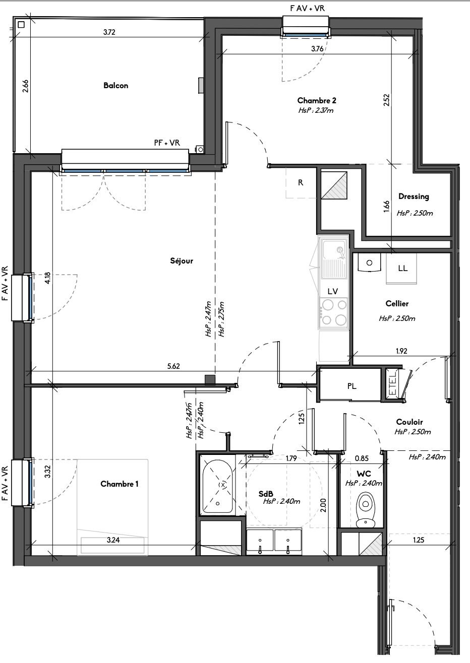Appartement à vendre, 70m², Avrillé
