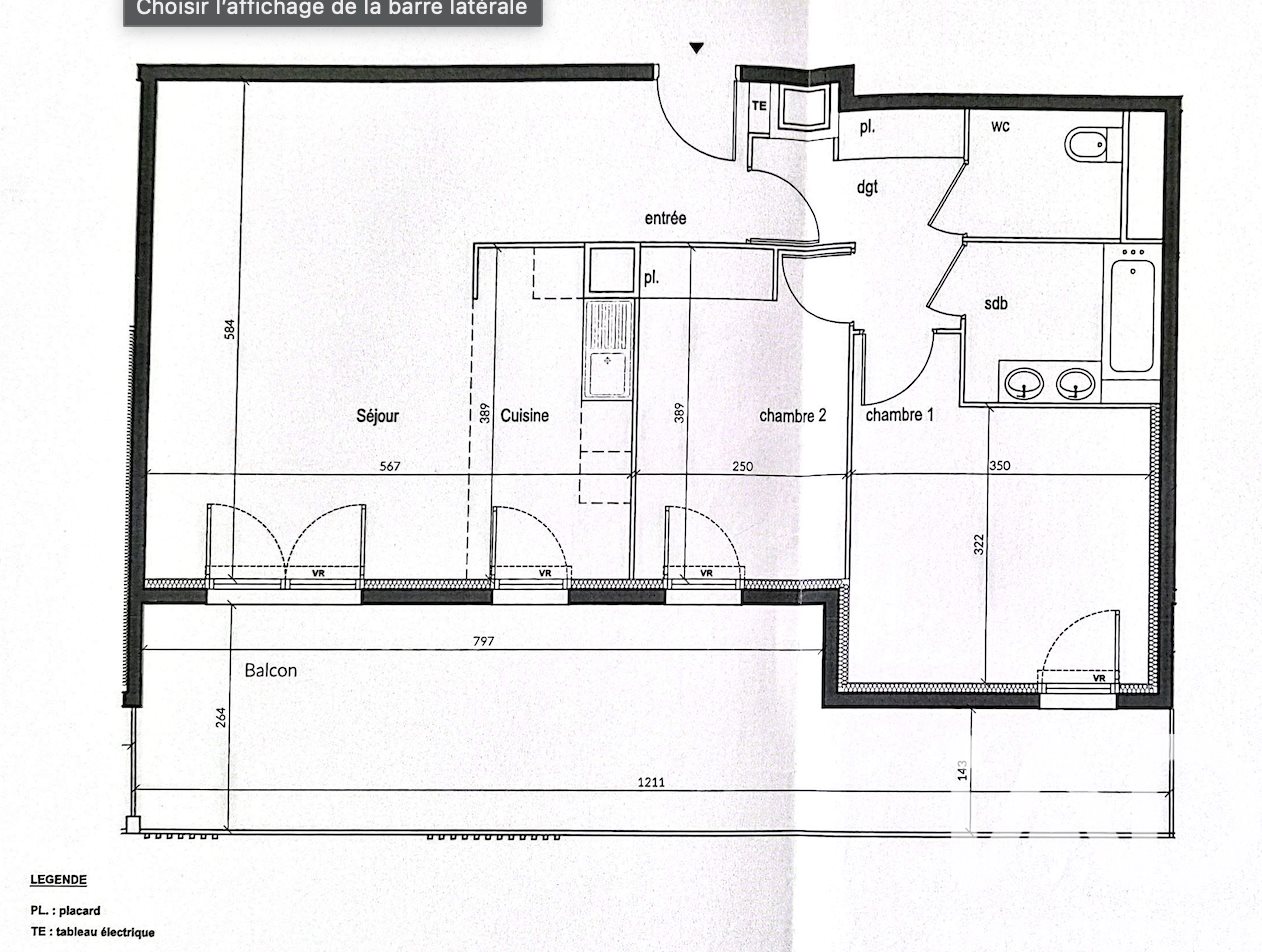 Appartement à vendre, 69m², Cergy