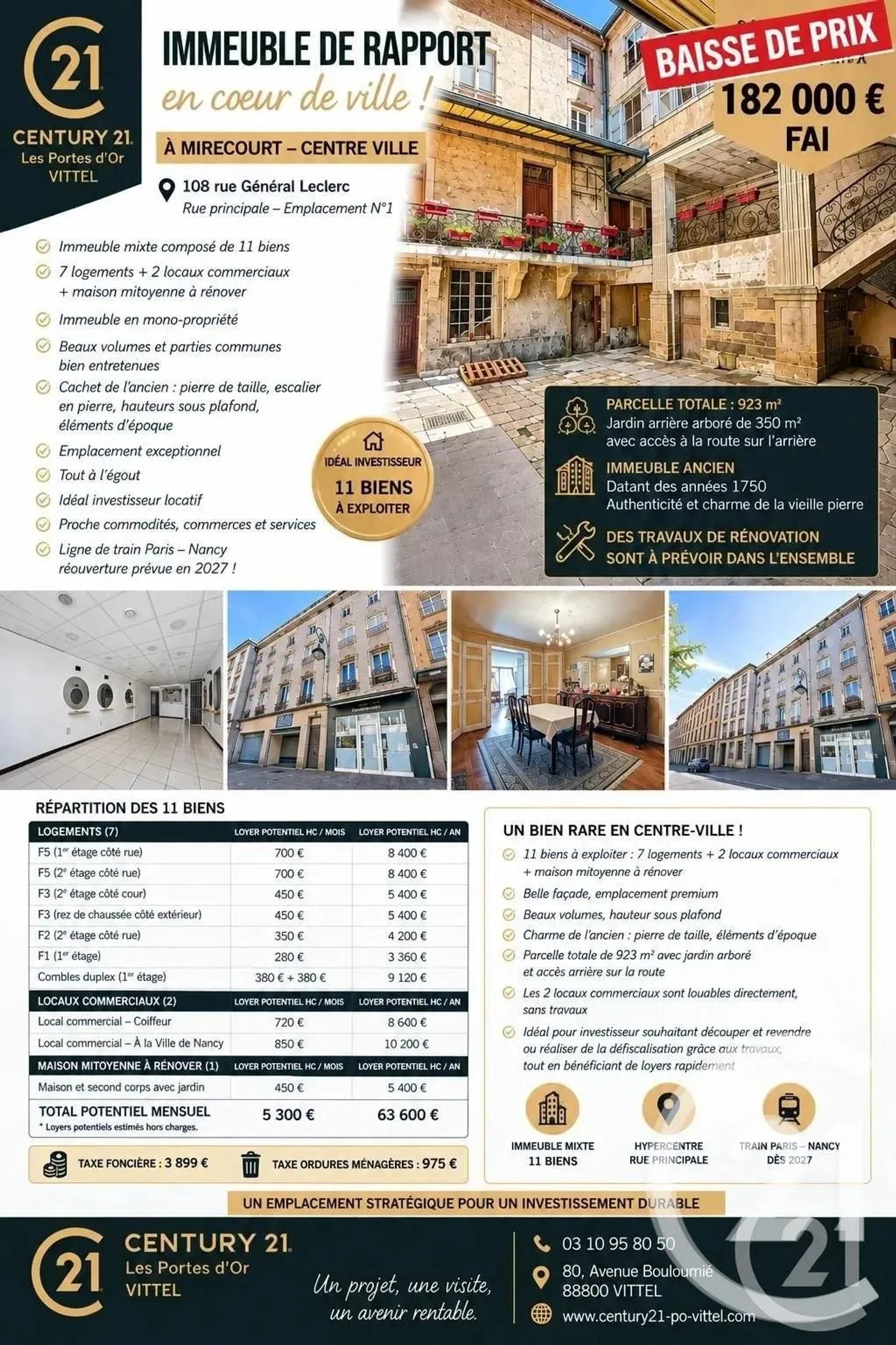 Appartement à vendre, 526m², Mirecourt