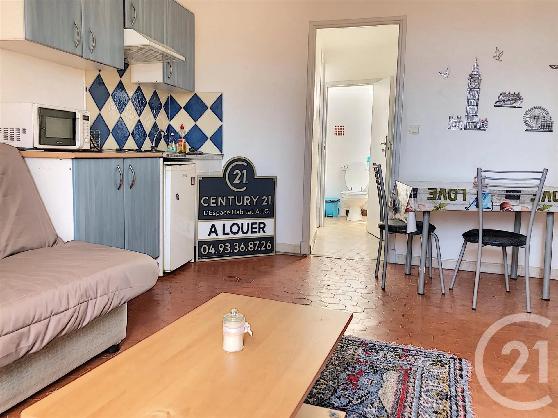Appartement à louer, 22m², Grasse