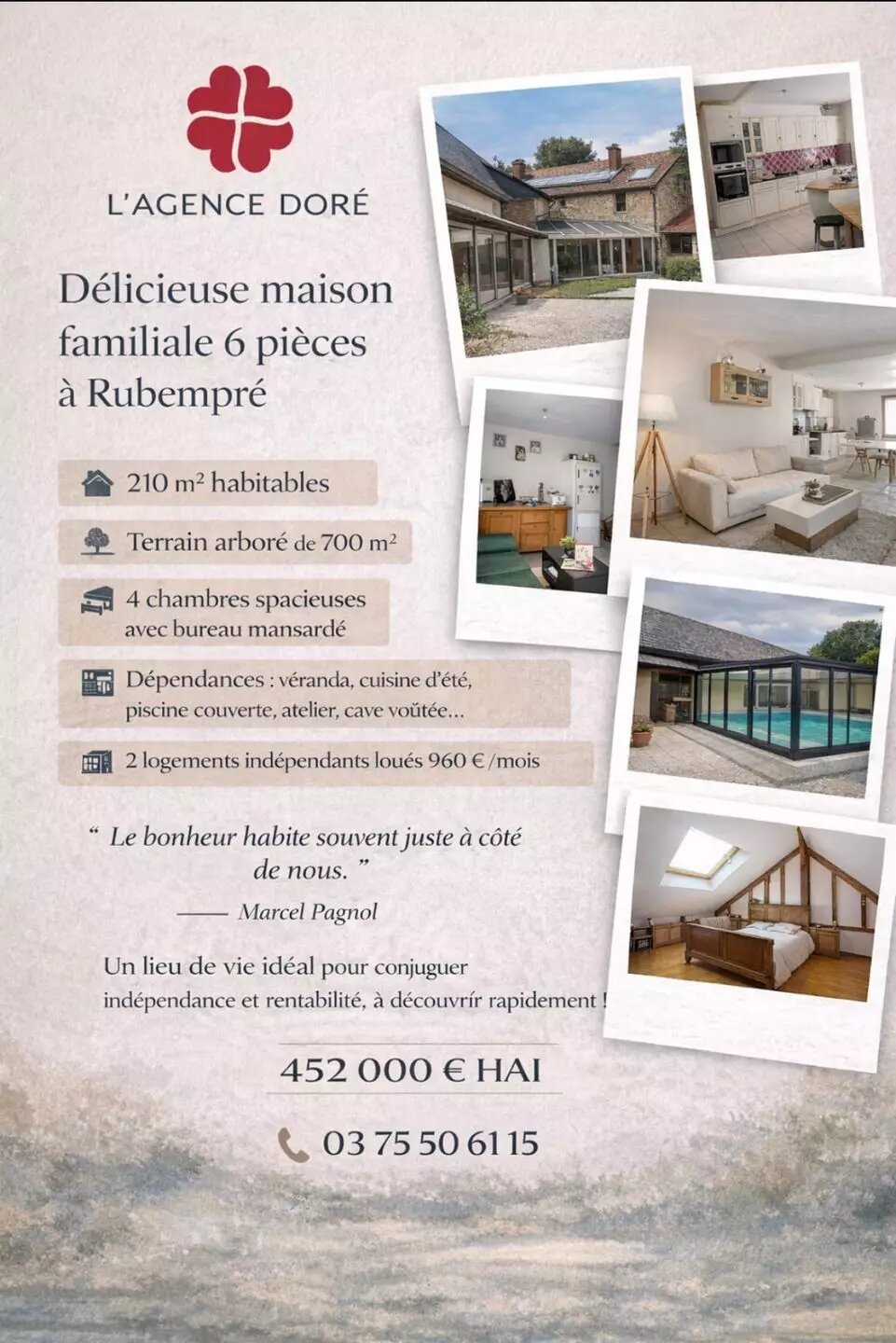 Maison à vendre, 321m², Rubempré