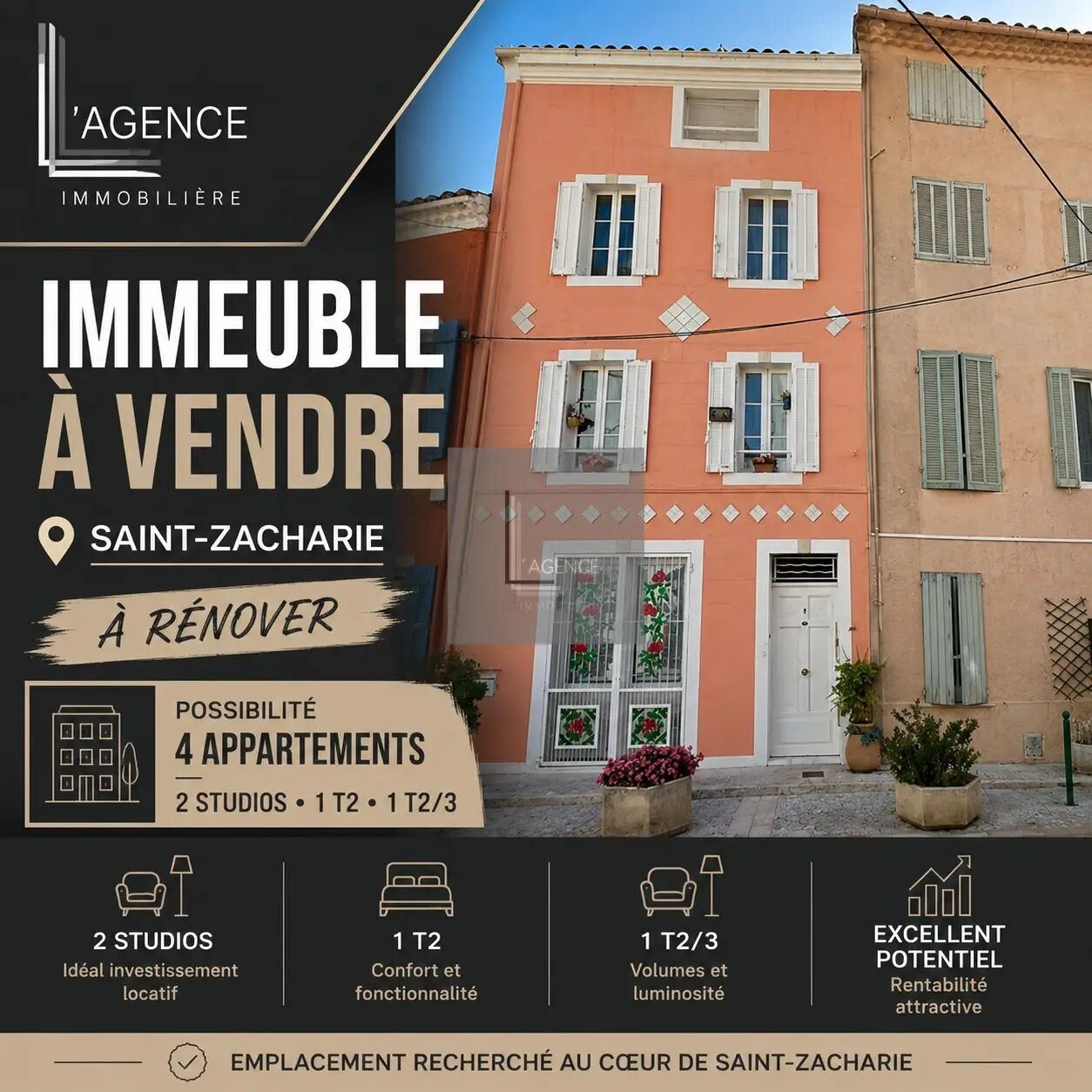 Appartement à vendre, 160m², Saint-Zacharie