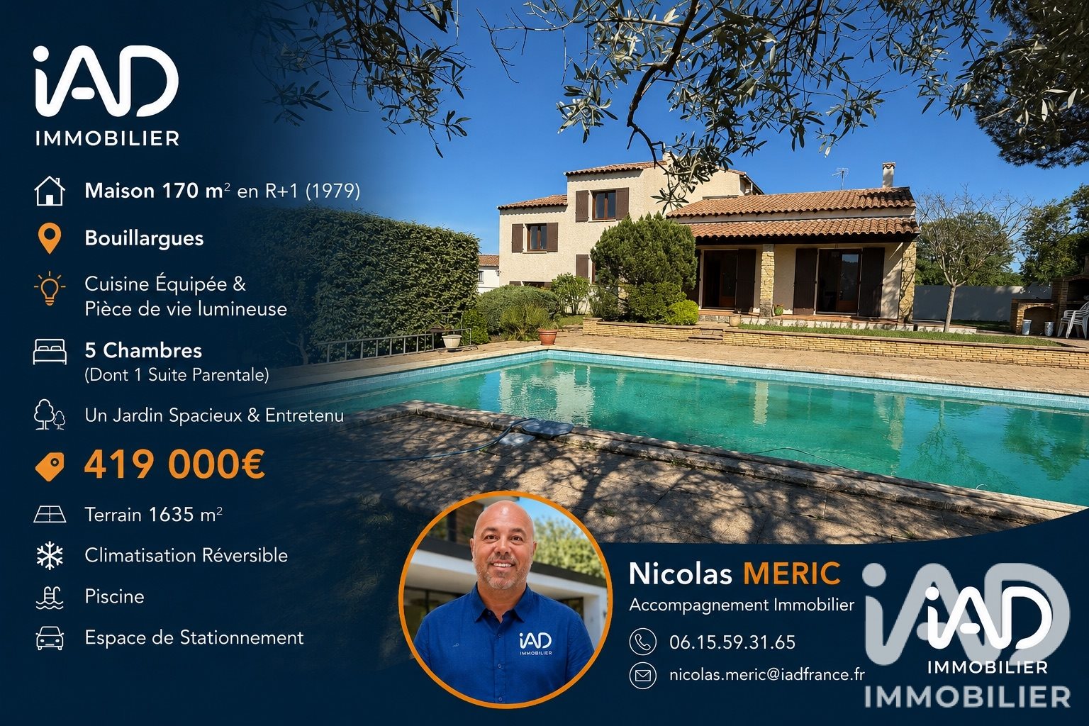 Maison à vendre, 170m², Bouillargues