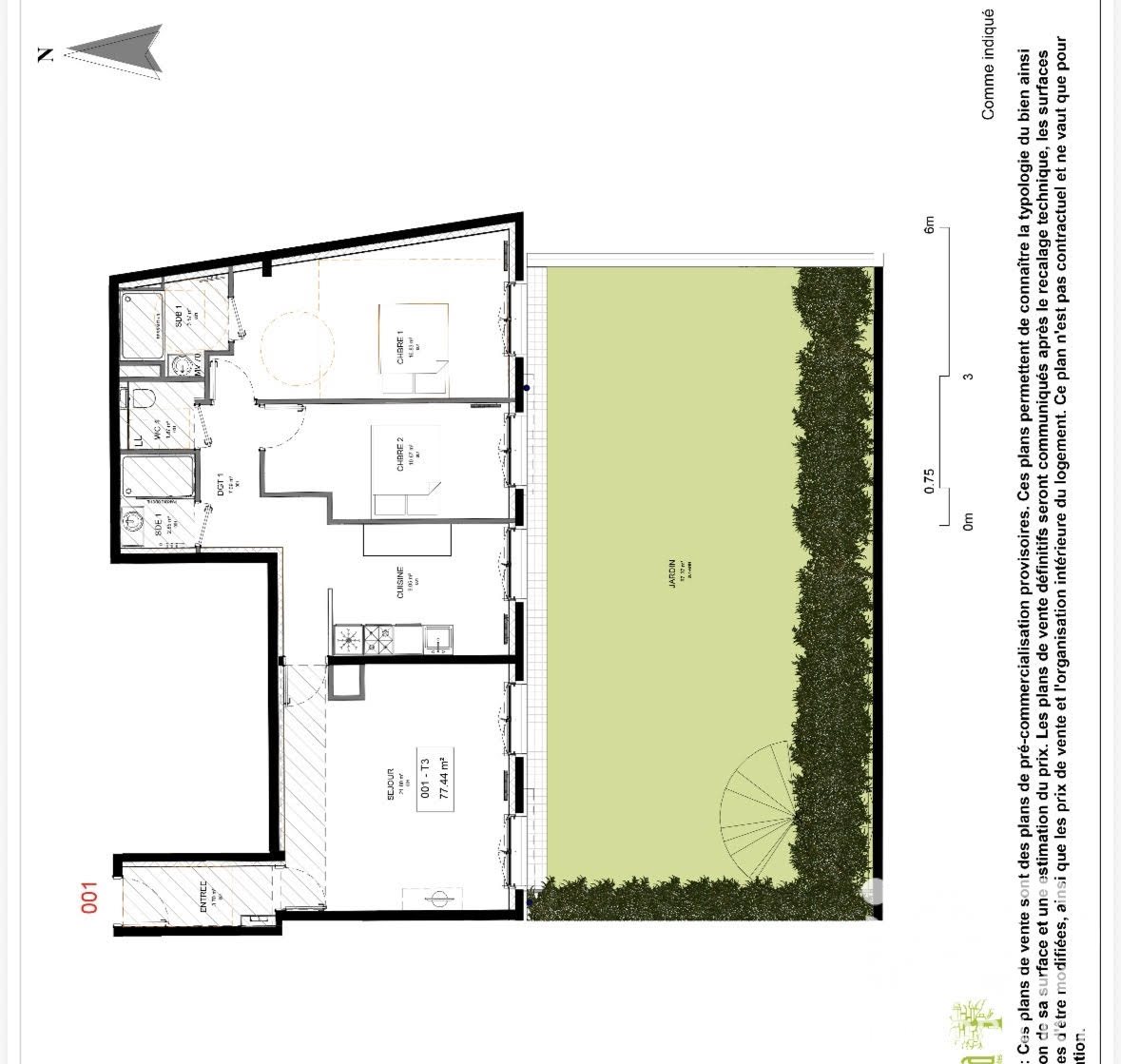 Appartement à vendre, 77m², Montévrain