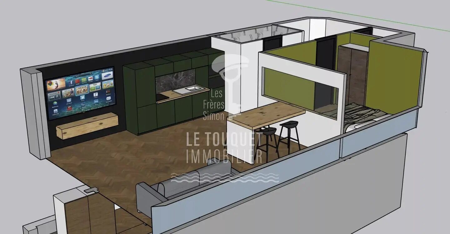 Appartement à vendre, 87m², Le Touquet-Paris-Plage