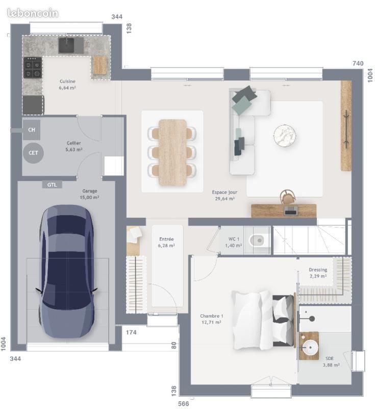 Maison à vendre, 120m², Nanteau-sur-Lunain