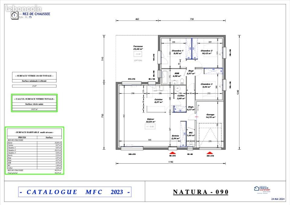 Maison à vendre, 90m², Claret