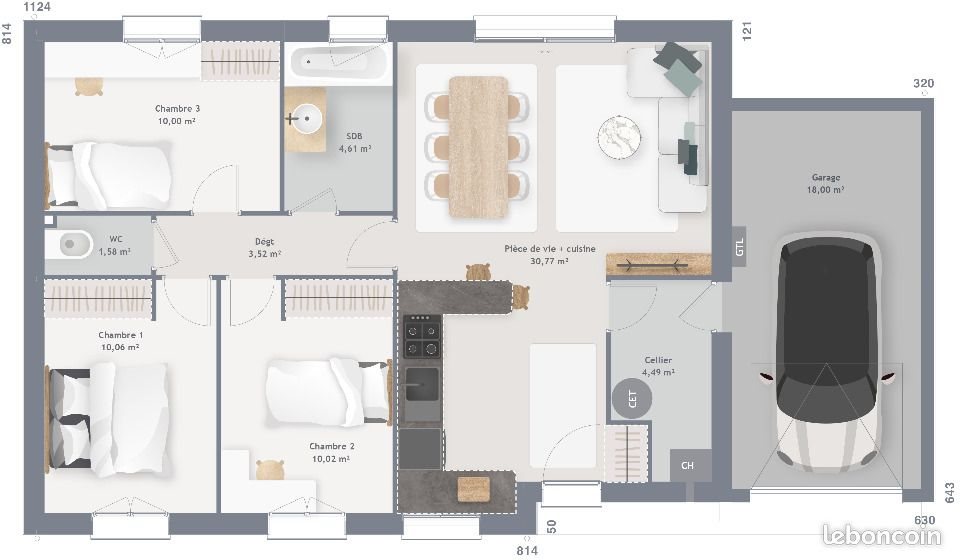 Maison à vendre, 75m², Spay