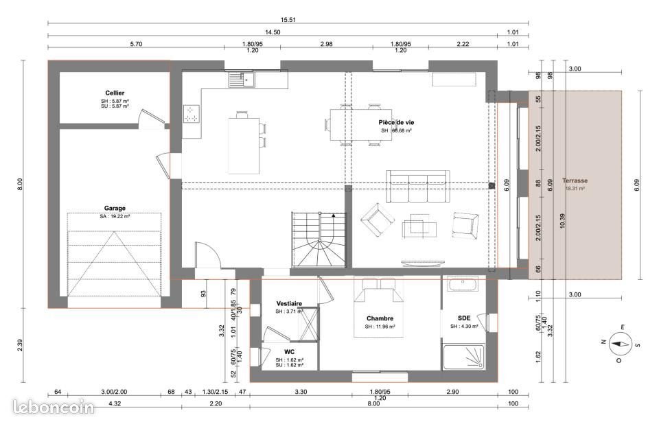 Maison à vendre, 150m², Jard-sur-Mer