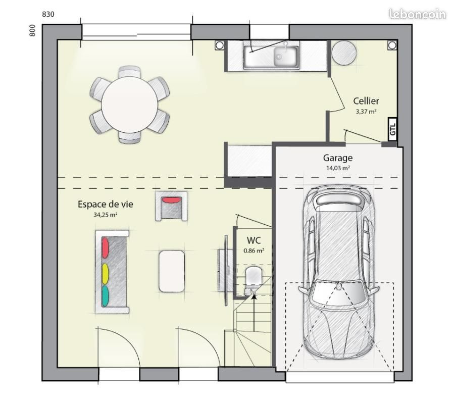 Maison à vendre, 89m², Vaujours