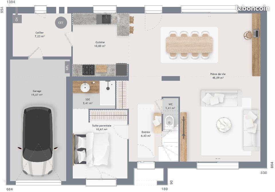 Maison à vendre, 150m², Roumare