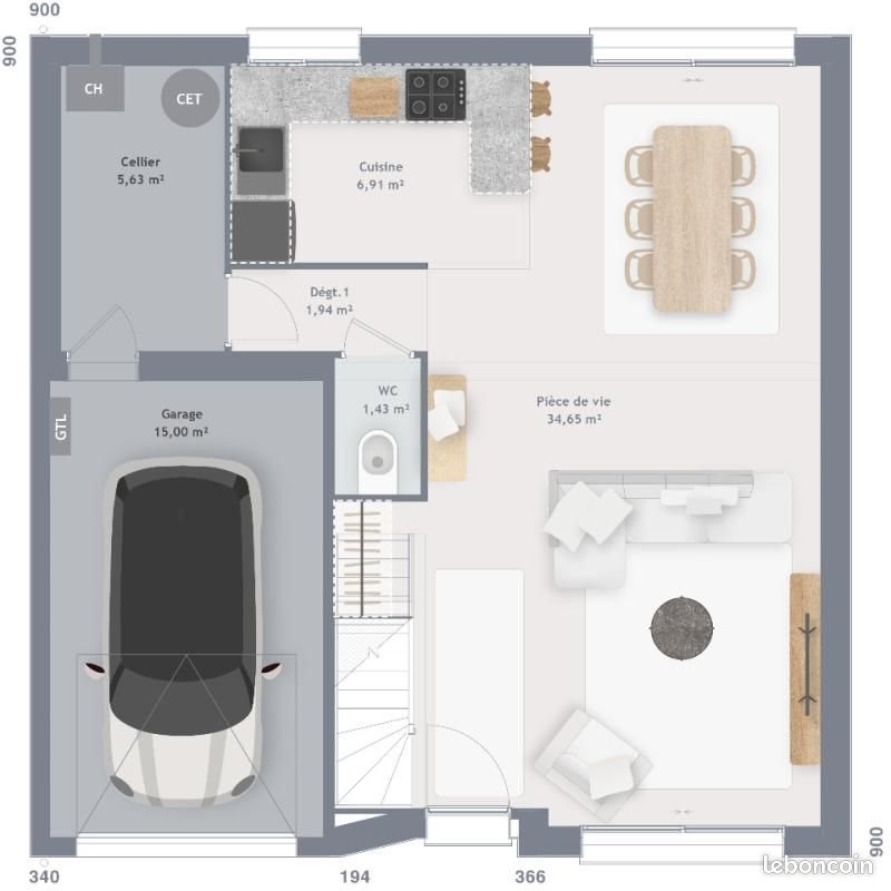 Maison à vendre, 90m², Sablé-sur-Sarthe