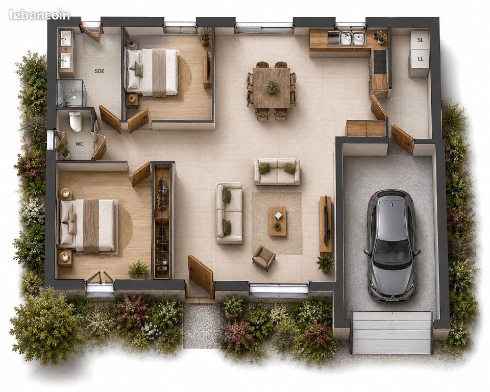 Maison à vendre, 71m², Luynes