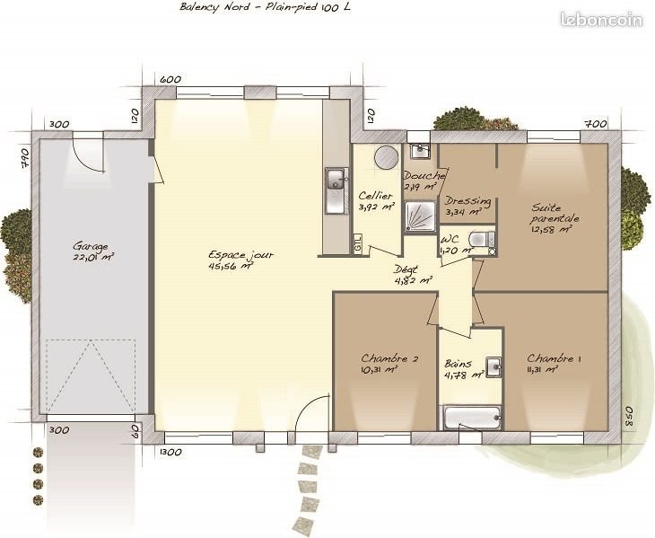 Maison à vendre, 100m², Burey