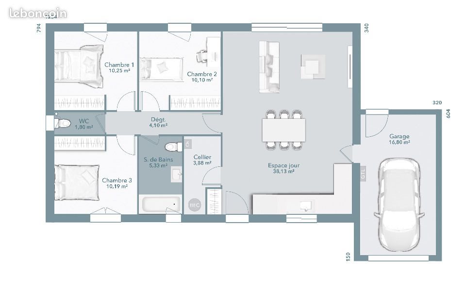 Maison à vendre, 80m², La Fare-les-Oliviers