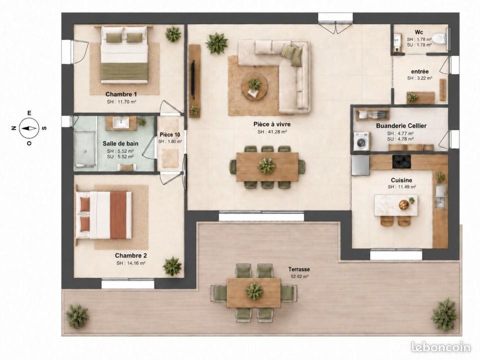 Maison à vendre, 90m², Saint-Cézaire-sur-Siagne