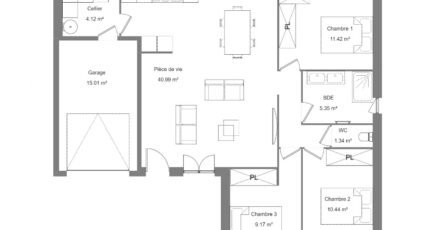 Maison à vendre, 83m², Nohant-en-Goût