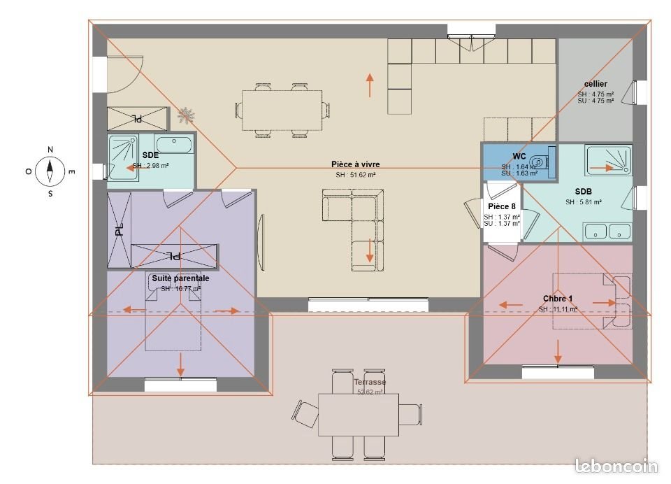 Maison à vendre, 90m², Tourrettes