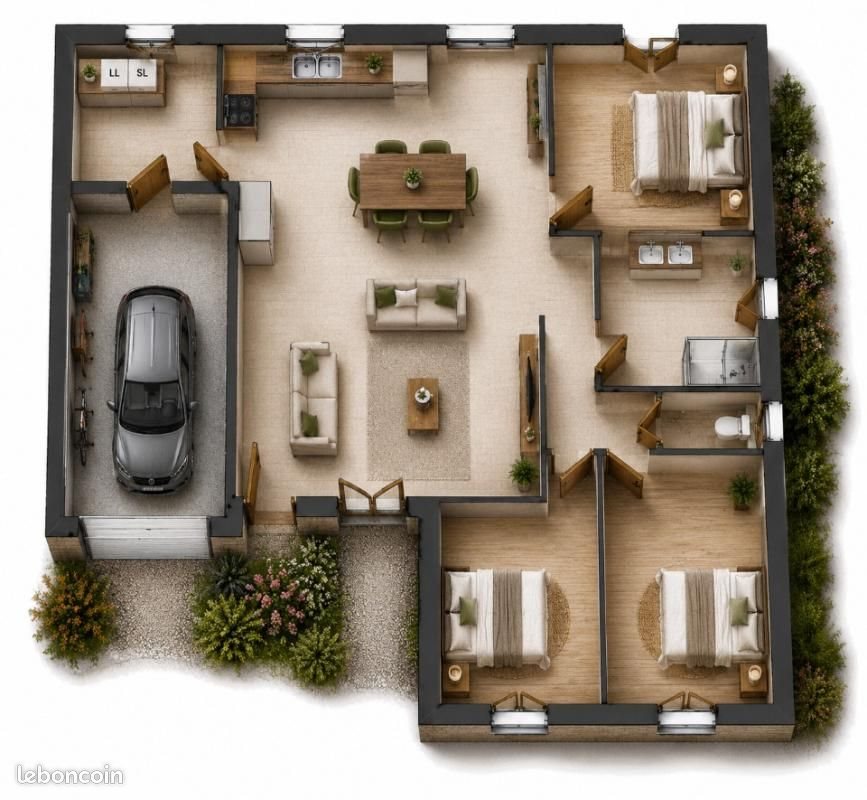 Maison à vendre, 80m², Sorigny